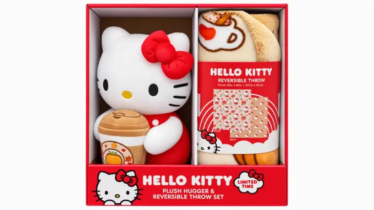 美国 COSTCO 凯蒂猫 Hello Kitty Pumpkin Spice Cloud Throw & Plush 美国 COSTCO Hello Kitty 南瓜香料毛毯 卖场新发现｜Pumpkin Spice Plush Hugger＋双面毯 商品编号：2073906